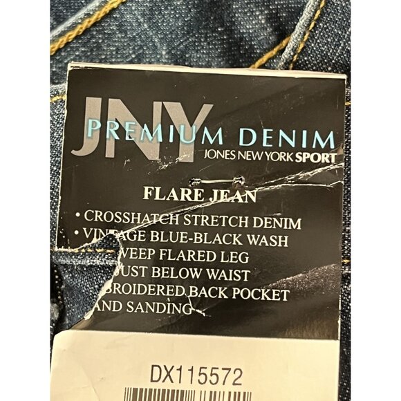 Jones New‎ York Women's Sport Flare Denim Jeans Size 8 NWT - Picture 10 of 11